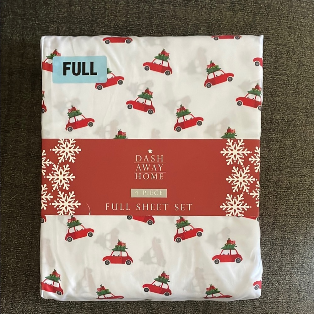 Festive Red and White Full Sheet Set